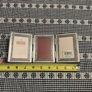 Burnes of Boston Silver and Cream Triple Frame